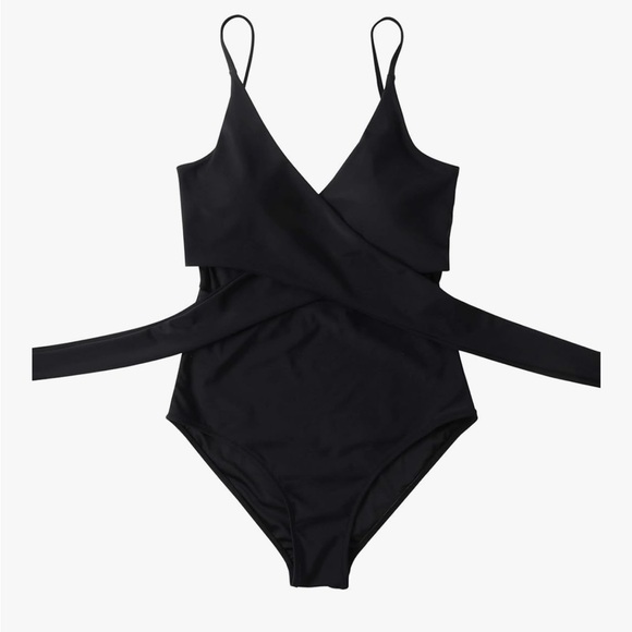 Black Cutout Swimsuit size L - Picture 3 of 6